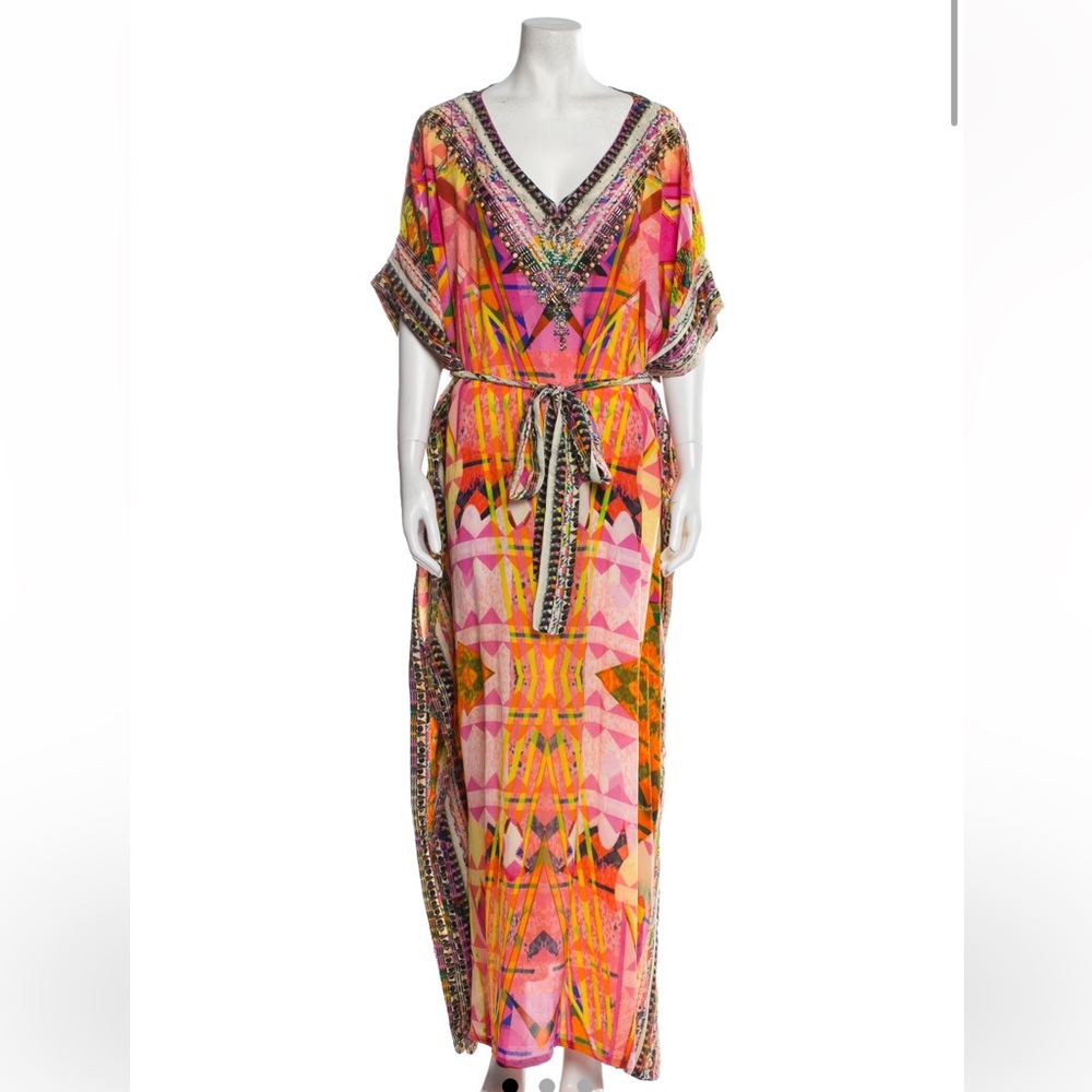 Silk Camilla dress size 14/16 - Picture 1 of 3
